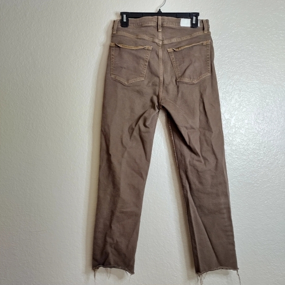 re/done 70s High-Rise Stove Pipe Jeans in washed chocolate sz 29 - Picture 8 of 10